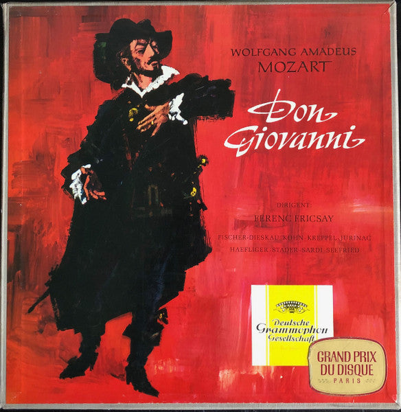 Wolfgang Amadeus Mozart - Ferenc Fricsay ‧ Fischer-Dieskau* ‧ Kohn* ‧ Kreppel* ‧ Jurinac* ‧ Haefliger* ‧ Stader* ‧ Sardi* ‧ Seefried* : Don Giovanni (3xLP + Box, RE)