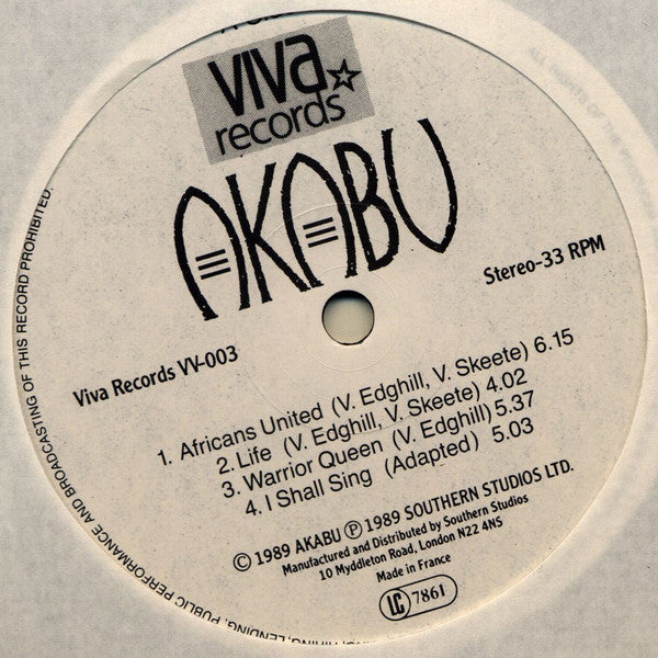 Akabu (2) : Akabu (LP, Album)