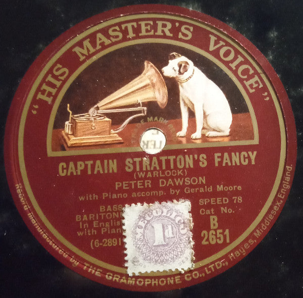 Peter Dawson : Two Old Tramps / Captain Stratton's Fancy (Shellac, 10")