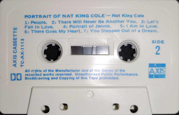 Nat King Cole : Portrait Of Nat King Cole (Cass, Comp)