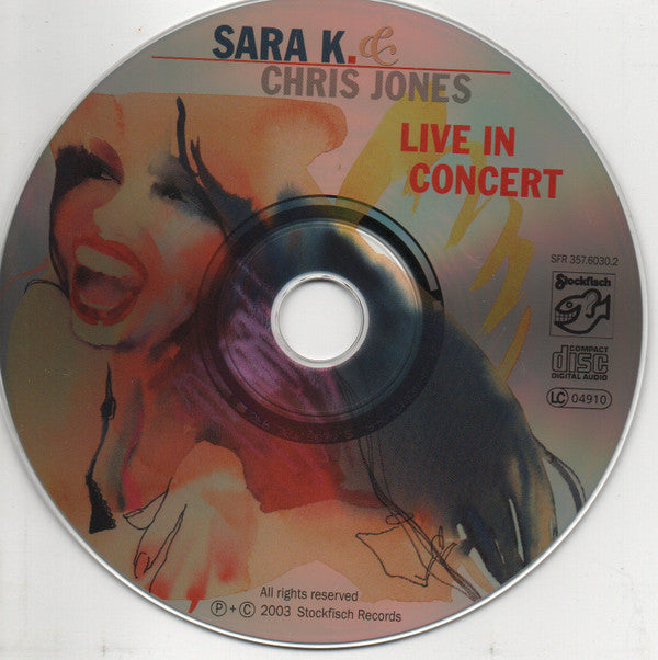 Sara K. & Chris Jones (18) : Live In Concert: Are We There Yet? (CD, Album)