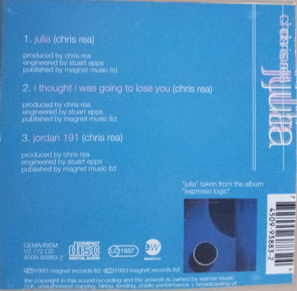 Chris Rea : Julia (CD, Single)