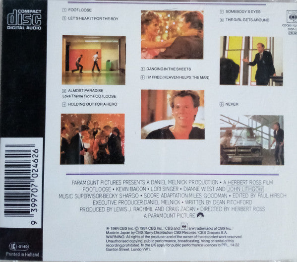 Various : Footloose - Original Motion Picture Soundtrack (CD, Comp, RE)