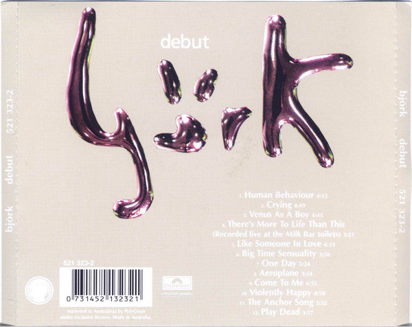 Björk : Debut (CD, Album, RE)