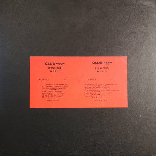 Francesco Merli : Francesco Merli (LP, Album, Ltd)