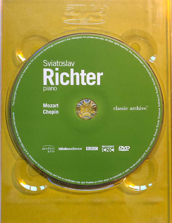 Sviatoslav Richter - Mozart*, Chopin* : Piano (DVD-V, NTSC, Reg)
