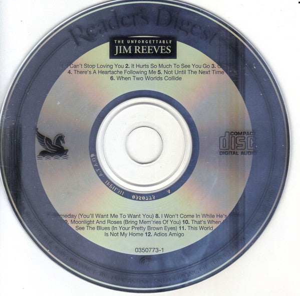 Jim Reeves : The Unforgettable Jim Reeves (CD-ROM, Comp)