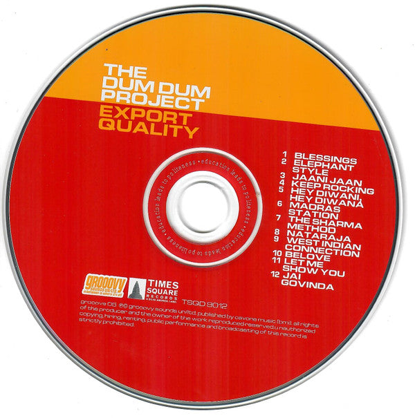 The Dum Dum Project : Export Quality (CD, Album)