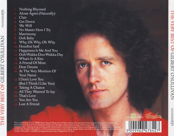 Gilbert O'Sullivan : The Very Best Of Gilbert O'Sullivan (A Singer And His Songs) (CD, Comp)