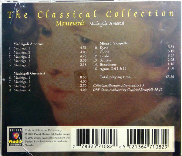 Claudio Monteverdi : Madrigali Amorosi (CD, Album)