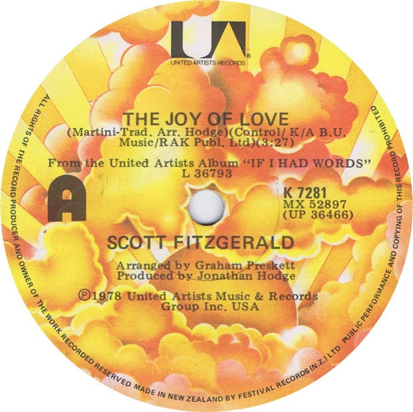 Scott Fitzgerald : The Joy Of Love (7")