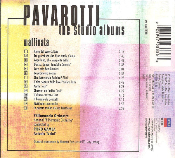 Pavarotti* : Mattinata (CD, Album, Enh, RE, RM)