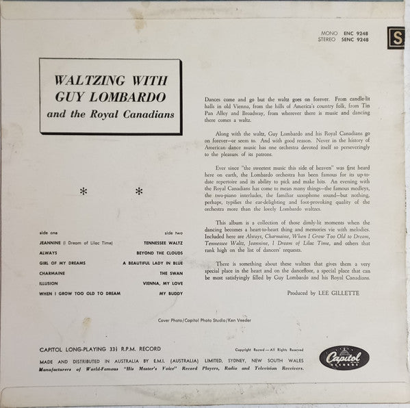 Guy Lombardo And His Royal Canadians : Waltzing With Guy Lombardo (LP, Album, Fli)