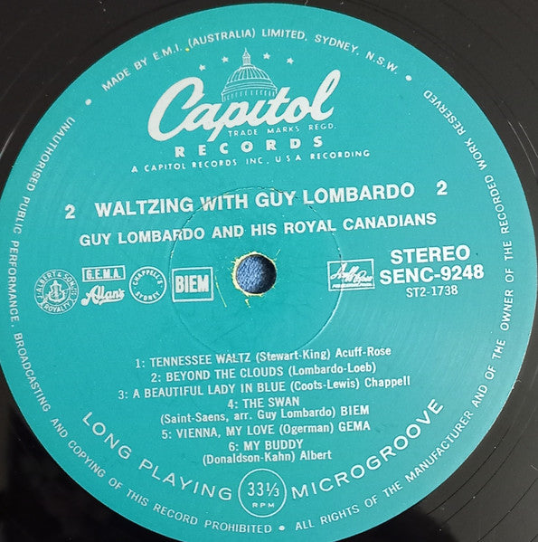Guy Lombardo And His Royal Canadians : Waltzing With Guy Lombardo (LP, Album, Fli)