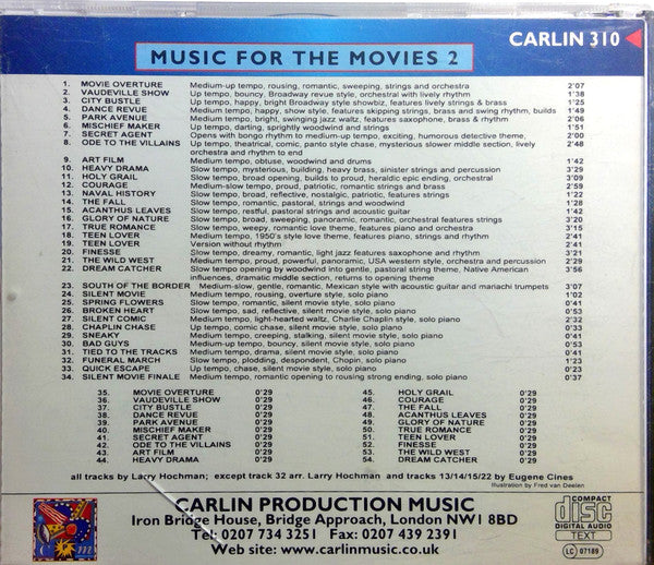 Unknown Artist : Music For The Movies 2 (CD)