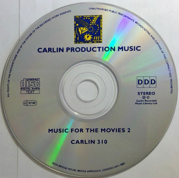 Unknown Artist : Music For The Movies 2 (CD)