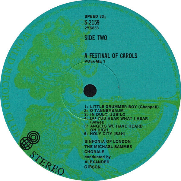 Sinfonia Of London & The Michael Sammes Chorale* : A Festival Of Carols (3xLP, Album, Club, RE + Box)