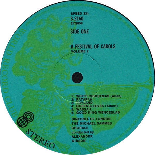 Sinfonia Of London & The Michael Sammes Chorale* : A Festival Of Carols (3xLP, Album, Club, RE + Box)