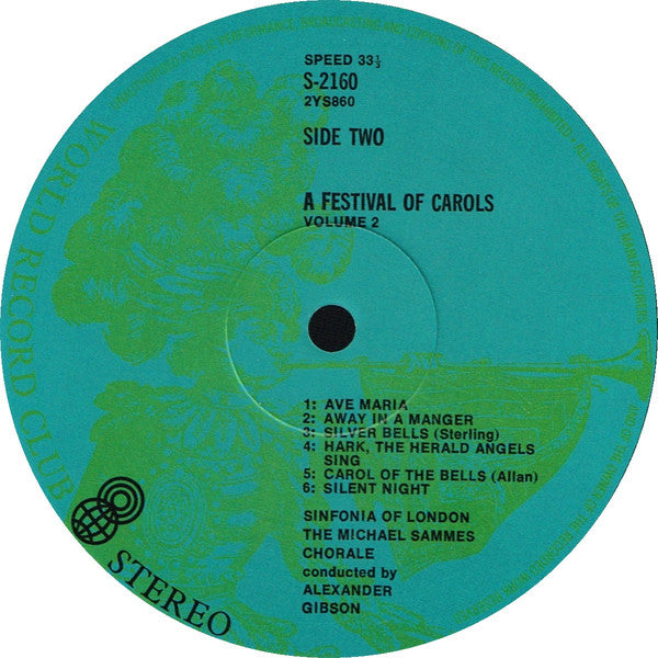 Sinfonia Of London & The Michael Sammes Chorale* : A Festival Of Carols (3xLP, Album, Club, RE + Box)