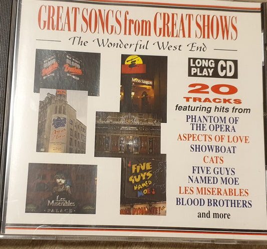 Various : Great Songs From Great Shows `The Wonderful West End` (CDr, Album, Comp)