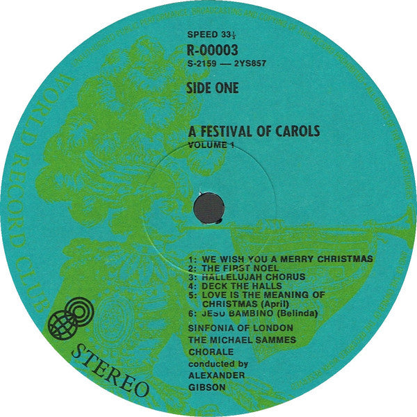 Sinfonia Of London & Mike Sammes Singers : A Festival Of Carols (3xLP, Album, Club, RE + Box)