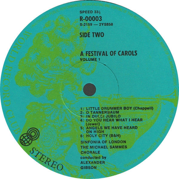 Sinfonia Of London & Mike Sammes Singers : A Festival Of Carols (3xLP, Album, Club, RE + Box)