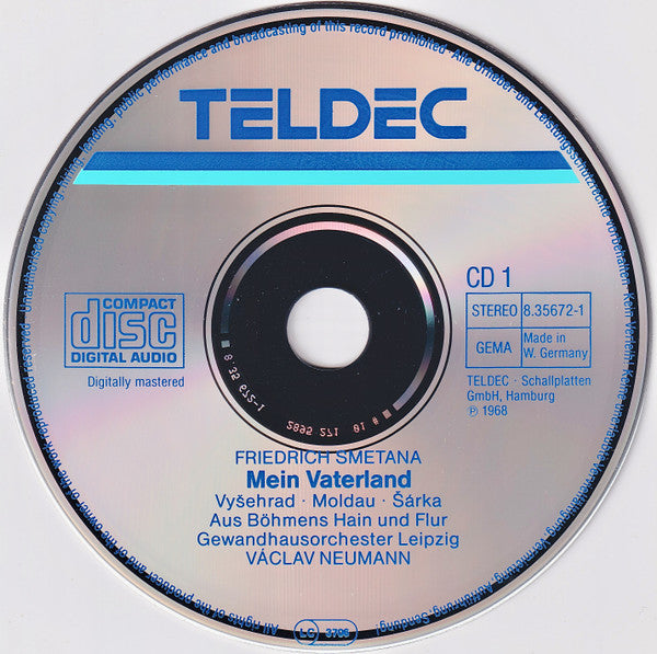 Friedrich Smetana* / Gewandhausorchester Leipzig, Václav Neumann : Mein Vaterland - My Country (2xCD)