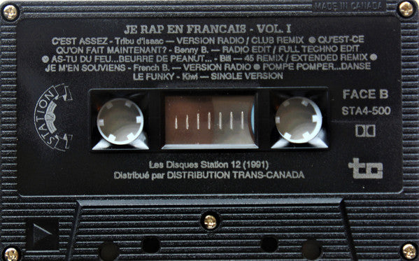 Various : Je Rap En Français Vol.1 (Cass, Comp)