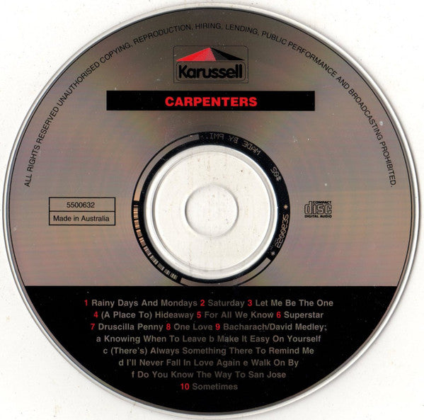 Carpenters : Carpenters (CD, Album)