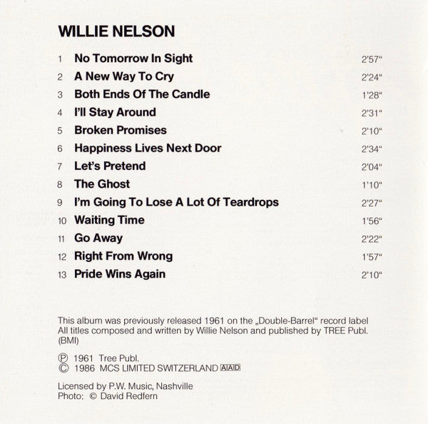 Willie Nelson : Willie Nelson (CD, Comp)