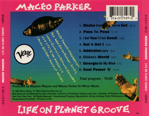 Maceo Parker : Life On Planet Groove (CD, Album, RE, PMD)