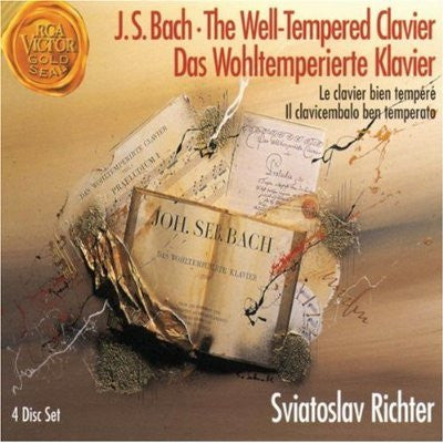 J.S. Bach* - Sviatoslav Richter : The Well-Tempered Clavier • Das Wohltemperierte Klavier (4xCD, Comp)