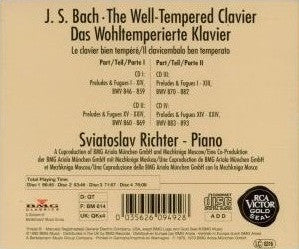J.S. Bach* - Sviatoslav Richter : The Well-Tempered Clavier • Das Wohltemperierte Klavier (4xCD, Comp)