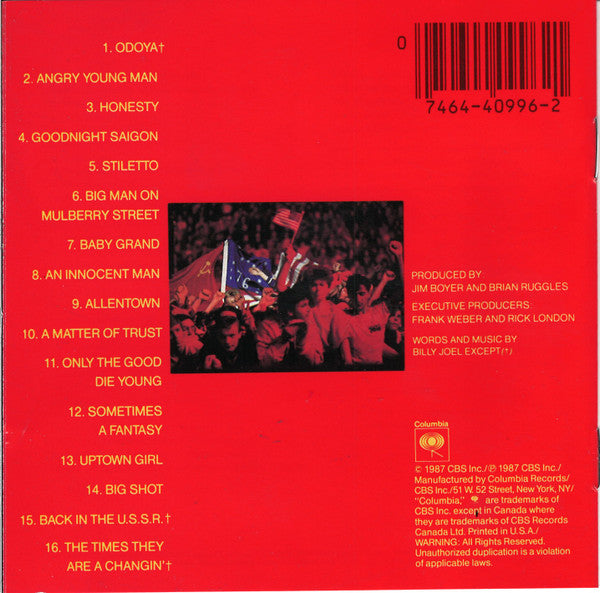 Billy Joel : Концерт (CD, Album, RP, Son)