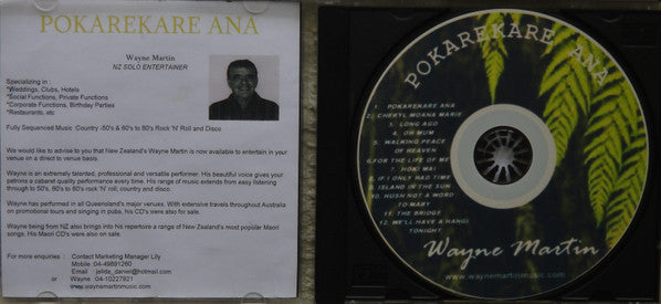 Wayne Martin (10) : Pokarekare Ana (CD, Album)
