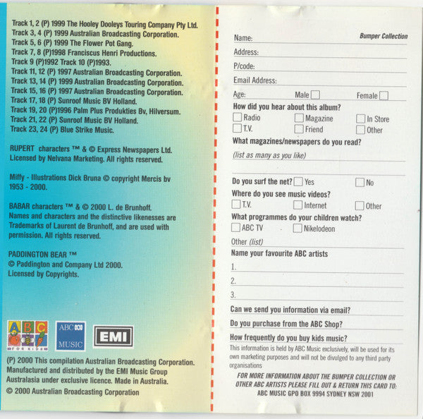 Various : ABC For Kids - Bumper Collection (CD, Album, Comp)