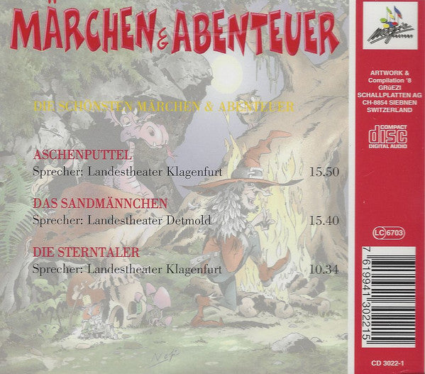 Landestheater Klagenfurt, Schauspiel-Ensemble Landestheater Detmold : Die schönsten Märchen & Abenteuer CD 1 (CD)
