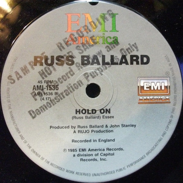 Russ Ballard : The Fire Still Burns (7", Single, Promo)