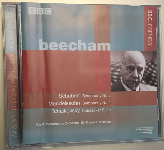 Franz Schubert, Felix Mendelssohn-Bartholdy, Pyotr Ilyich Tchaikovsky, Royal Philharmonic Orchestra, Sir Thomas Beecham : Suite (CD, Album, Mono)