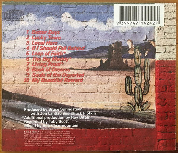 Bruce Springsteen : Lucky Town (CD, Album, RE)