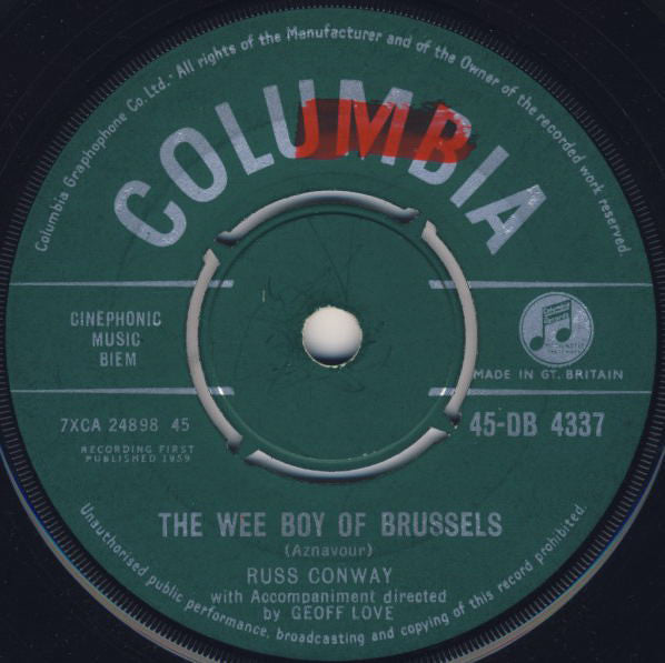 Russ Conway : China Tea (7", Single)