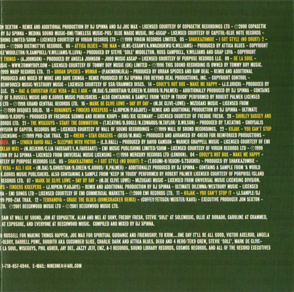 DJ Spinna : The DJ Spinna Collection Part 1 - All Mixed Up (CD, Comp, Mixed + CD, Comp)
