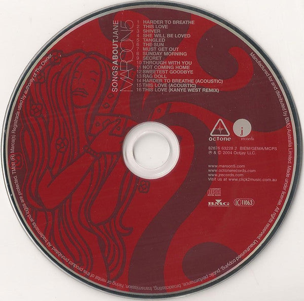 Maroon 5 : Songs About Jane (CD, Album, S/Edition)