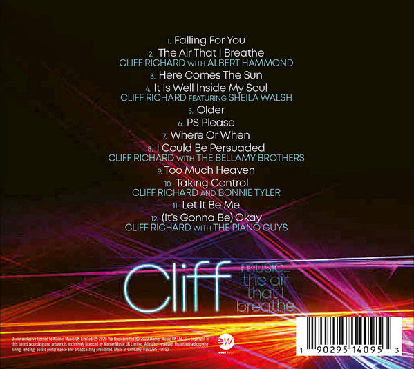 Cliff* : Music... The Air That I Breathe (CD, Album)