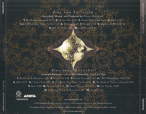 Sarah McLachlan : Surfacing (2xCD, Album, Comp, Ltd)