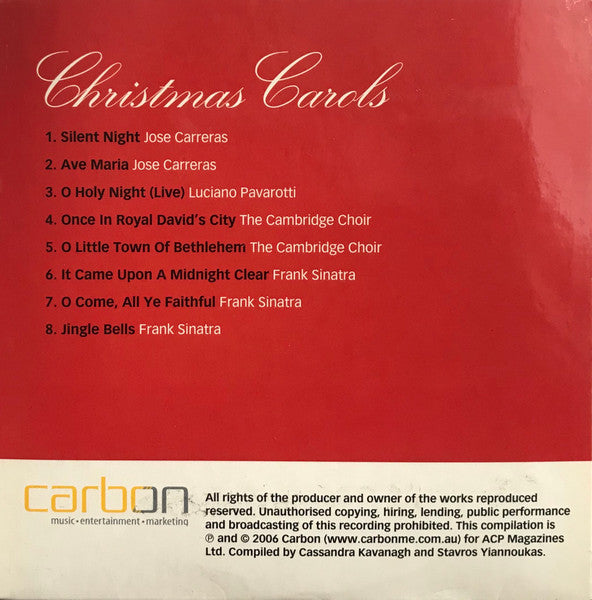 Various : Christmas Carols (CD, Comp, Promo)