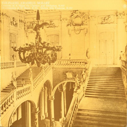 Wolfgang Amadeus Mozart : Concerto In A Major For Clarinet And Orchestra, K.622 / Divertimento In D Major, K.251  Marcia Alla Francese, K.252 (LP, Comp, Club, RE)