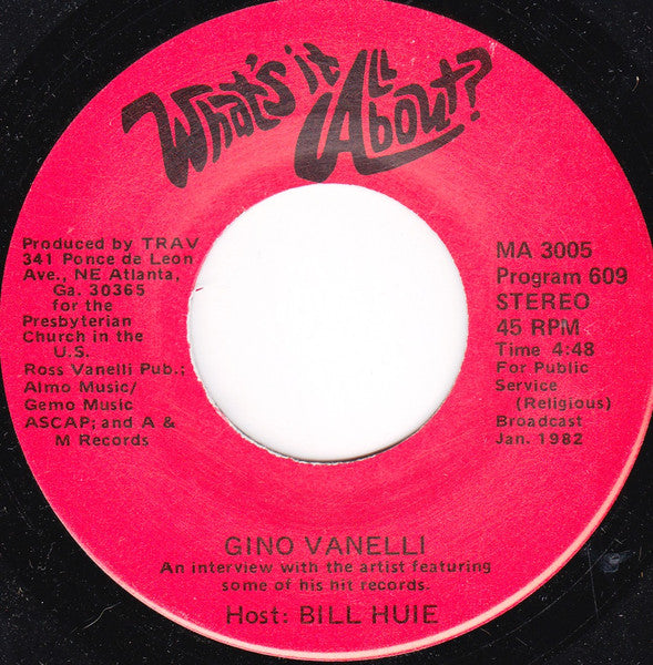 Gino Vanelli* / Billy Preston : What's It All About? (7", Transcription)