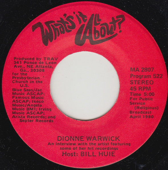 The Dirt Band / Dionne Warwick : What's It All About? (7", Transcription)