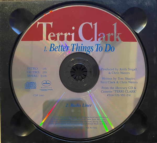 Terri Clark : Better Things To Do (CD, Single, Promo)
